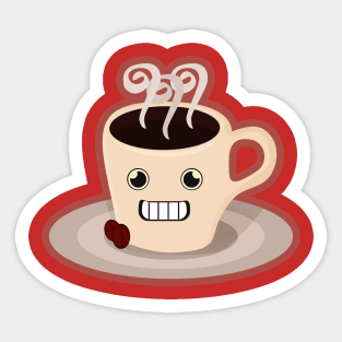 Kawaii Coffee Sticker